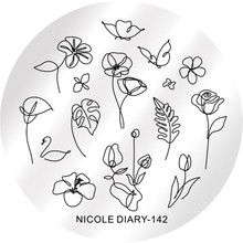 Nicole Diary, Диск для стемпинга №142 (5.5 см.)