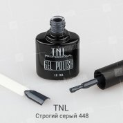 TNL, Гель-лак №448 - Строгий серый (10 мл.)