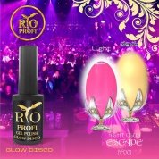 RIO Profi, Люминесцентный гель-лак - Glow Disco №01 (7мл.)