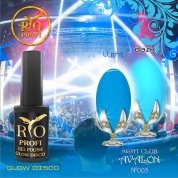 Rio Profi, Люминесцентный гель-лак - Glow Disco №05 (7мл.)