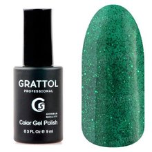 Grattol, Гель-лак Luxury Stones - Emerald №02 (9 мл.)