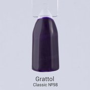 Grattol, Гель-лак Dark Eggplant №98 (9 мл.)