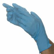 Benovy, Перчатки нитриловые текстурированные на пальцах голубые (L, 100 шт)