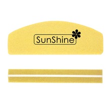 SunShine, Двусторонняя пилка для шлифовки луна МИНИ желтая 100/180 - M