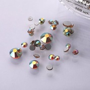 Serebro, Стразы стеклянные №17 "Кварц" SS4 - SS20 микс размеров (100 шт.)