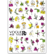 Vogue Nails, Слайдер для дизайна ногтей №129