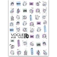 Vogue Nails, Слайдер для дизайна ногтей №134