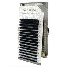 Nagaraku, Ресницы для наращивания черные Premium Mix 0,12C (7-15 мм.)