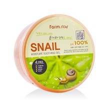 FarmStay, Snail Moisture Soothing Gel - Увлажняющий успокаивающий гель c муцином улитки (300 мл.)