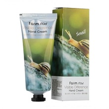 FarmStay, Visible Difference Hand Cream Snail - Восстанавливающий крем для рук с улиточным муцином (100 мл.)