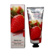 FarmStay, Visible Difference Hand Cream Strawberry - Увлажняющий крем для рук с экстрактом клубники (100 мл.)
