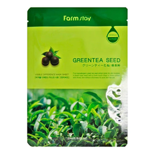 FarmStay, Visible Difference Mask Sheet Green Tea Seed - Тканевая маска для лица с экстрактом семян зеленого чая