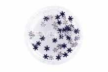 Severina, Стразы для ногтей Snowflake - снежинка №642 (темный металлик)