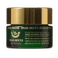 3W CLINIC, Snail Mucus Anti-Wrinkle Eye Cream - Омолаживающий крем для век с улиточным муцином (30 мл)