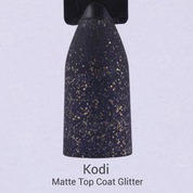 Kodi, Matte Top Coat Glitter - Матовое верхнее покрытие для гель-лака с мерцанием (7 ml.)