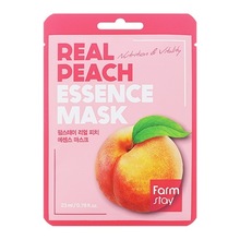 FarmStay, Real Peach Essence Mask - Маска для лица тканевая с экстрактом персика
