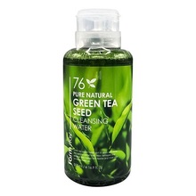 FarmStay, 76 Pure Natural Green Tea Cleansing Water - Очищающая вода с экстрактом зеленого чая (500 мл.)