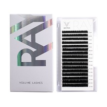 VECTOR RAY, Volume Lashes - Микс ресниц для наращивания VLR-018 (Изгиб D, 0,10 мм, 7-12)