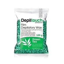 Depiltouch, Пленочный воск в гранулах Green Tea (100 гр.)