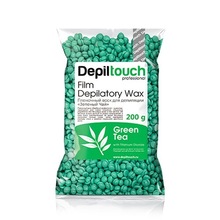 Depiltouch, Пленочный воск в гранулах Green Tea (200 гр.)