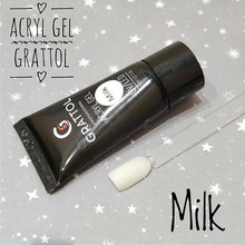 Grattol, Acryl Gel Milk - Акрил-гель камуфляж молочный (30 мл.)