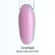 OneNail, Base Coat Ice Pink - Цветная камуфлирующая база (15 ml)