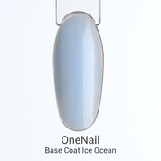 OneNail, Base Coat Ice Ocean - Цветная камуфлирующая база с шиммером (15 ml)