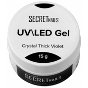 Cosmoprofi, Secret nails UV/Led Gel - Скульптурный гель Crystal Thick Violet (15 g.)