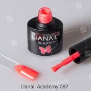 Lianail, Гель-лак Academy - Красно-коралловый неон №A87 (10 мл.)