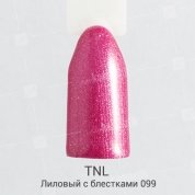 TNL, Гель-лак №099 - Лиловый с блестками (10 мл.)
