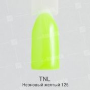 TNL, Гель-лак №125 - Неоновый желтый (10 мл.)