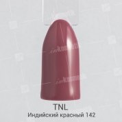 TNL, Гель-лак №142 - Индийский красный (10 мл.)