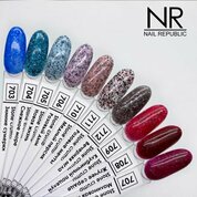 Nail Republic, Гель-лак - Розовый дым № 706 (10 мл.)