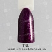 TNL, Гель-лак №175 - Сочная черника с блестками (10 мл.)
