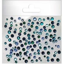 АФН, Стразы стекло в пакете - Mix Blue+Green SS4-10 (400 шт.)