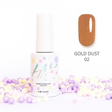 HIT gel, Гель-лак - Gold dust №02 (9 мл.)
