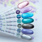 HIT gel, Гель-лак - Silver cat №02 (9 мл.)
