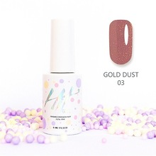 HIT gel, Гель-лак - Gold dust №03 (9 мл.)