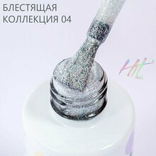 HIT gel, Гель-лак - Shine Silver №04 (9 мл.)