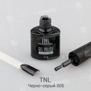 TNL, Гель-лак Кошачий глаз №05 - Черно-серый (10 мл.)