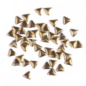 Elite Style, Заклепки металлические - Треугольник (золото)