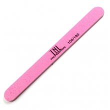 TNL, Пилка для ногтей узкая 100/180, высокое качество (розовая, в индивидуальной упаковке)