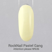RockNail, Гель-лак - Pastel Gang №636 Attention please (10 мл.)