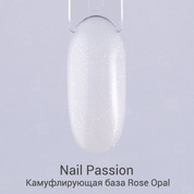 Nail Passion, Камуфлирующая база с шиммером - Rose Opal №105 (10 мл)
