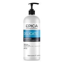 EPICA, Delicate - Бессульфатный шампунь с гиалуроновой кислотой и витаминами А, С, РР, В5 (1000 мл)