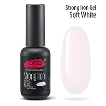 PNB, Strong Iron Gel Soft White - Гель Стронг Айрон (нежно-белый, 8 мл)