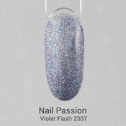 Nail Passion, Светоотражающий гель-лак - Violet Flash №2307 (10 мл)