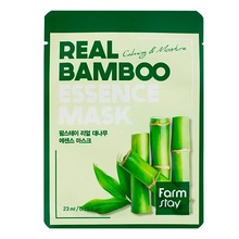 FarmStay, Real Bamboo Essence Mask - Тканевая маска для лица с экстрактом бамбука