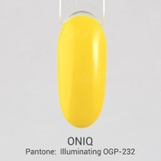 ONIQ, Гель-лак для покрытия ногтей - Pantone: Illuminating OGP-232 (10 мл.)