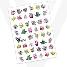 Vogue Nails, Слайдер для дизайна ногтей №232